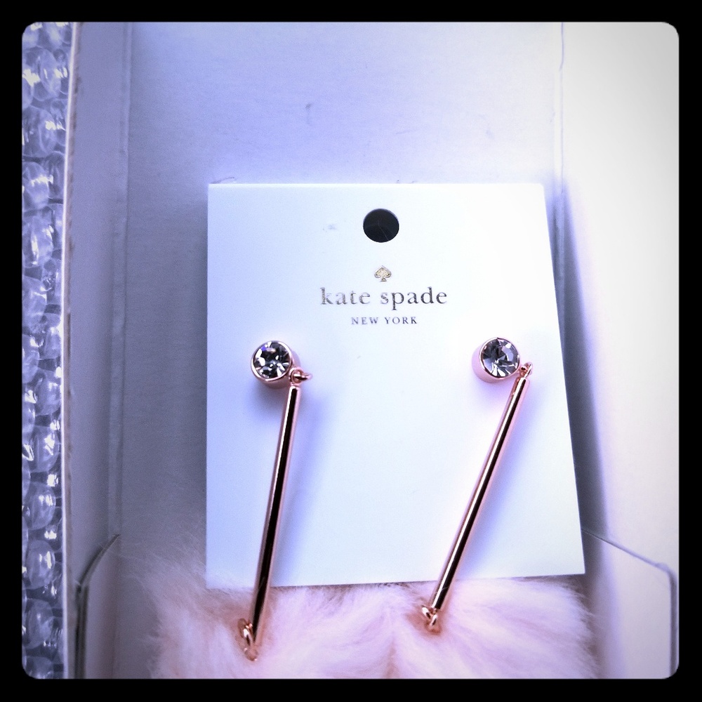 Kate spade rose gold earrings
